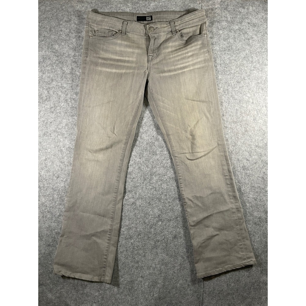 David Kahn Womens Grey Stretch Denim Bootcut Jeans Size 36 Waist